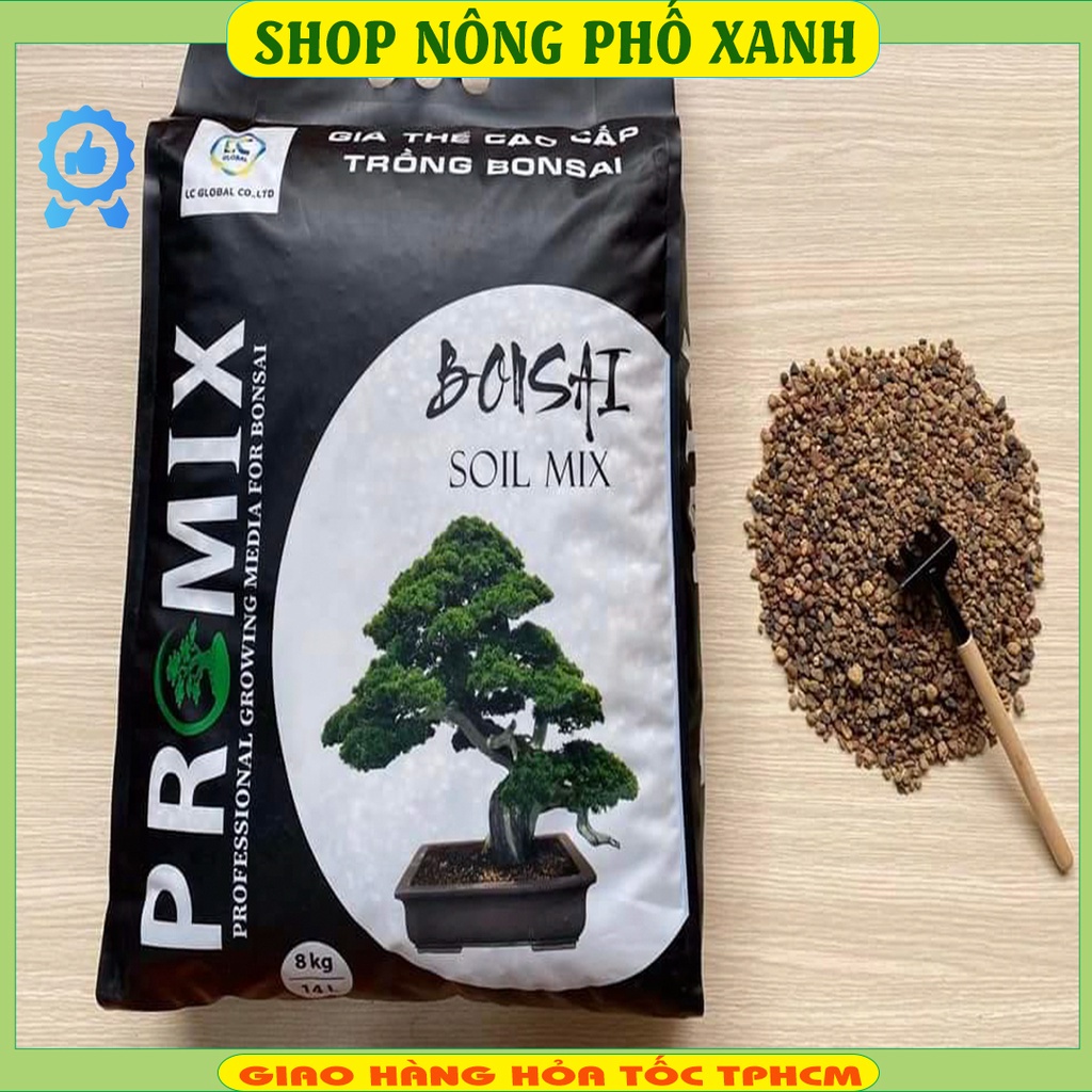 Đất trồng, giá thể chuyên dụng dành cho bonsai trộn sẳn akadama,pumic,lava nhập khẩu Nhật Bản 14 lít (8-9kg/túi)