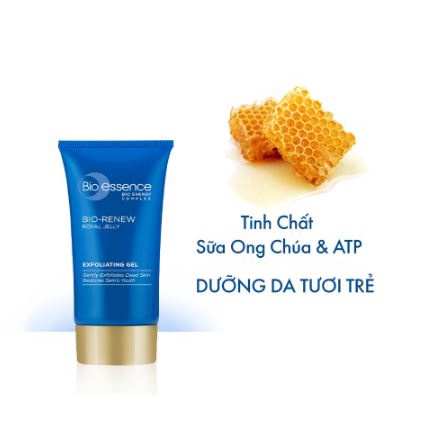 Gel tẩy tế bào chết dưỡng da tươi trẻ Bio Essence Bio-Renew tinh chất sữa ong chúa 60gr