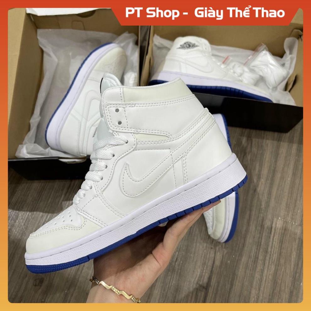 PT Shop [FreeShip+ Hàng Xịn] Giày Jordan trắng cao cổ đổi mầu mới, Giầy JD1 trắng chuyển màu Hót trend , Giày Sneaker