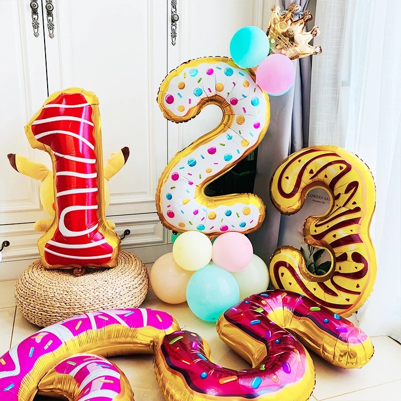 Bong Bóng Lá Nhôm 32 Inch Hình Số Dùng Trang Trí Tiệc Sinh Nhật / Đám Cưới