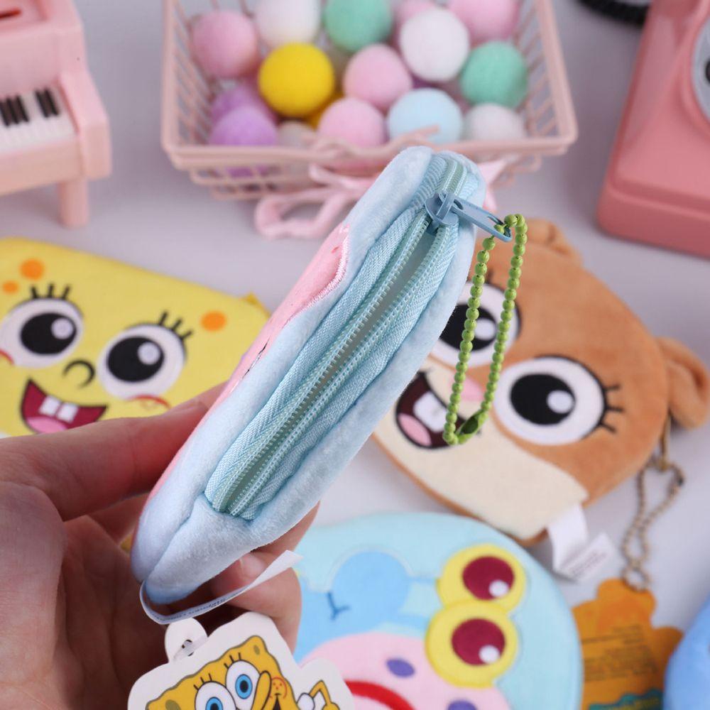QQMALL Ví Đựng Tiền Xu Đa Năng Có Khóa Kéo Phủ Lông Phong Cách Hàn Quốc Dễ Thương Cho Nữ