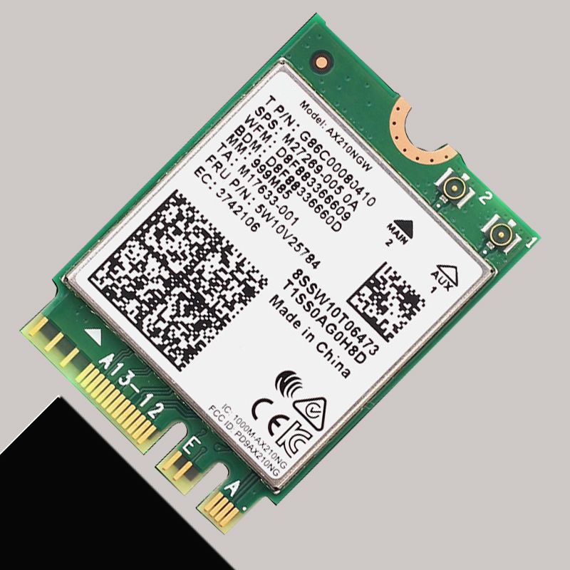 Bảng Mạch Wifi 6E AX210 Mở Rộng Wi-Fi Sang 6GHz Qua Bluetooth 5.2 Tri-Band WiFi6 Phù Hợp Cho Laptop Và Máy Tính Để Bàn Win10