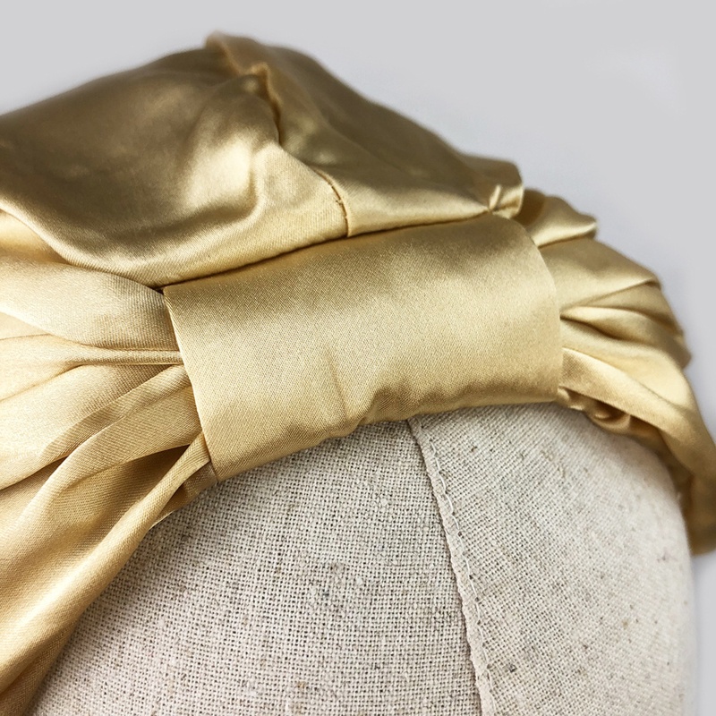 Mũ Trùm Đầu Bằng Lụa Satin Mềm Mại Thoải Mái Khi Ngủ Cho Nữ