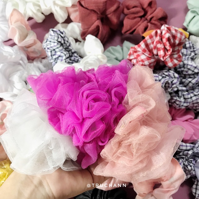 SỈ DÂY BUỘC TÓC VẢI SCRUNCHIES GIÁ RẺ