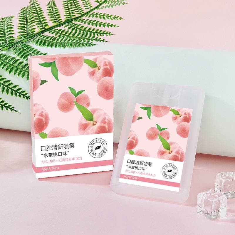 Xịt thơm miệng Đào, Bac Hà, Xịt thơm miệng sát khuẩn giữ lâu mùi thơm Zuzu cosmetic HUBEAUTY