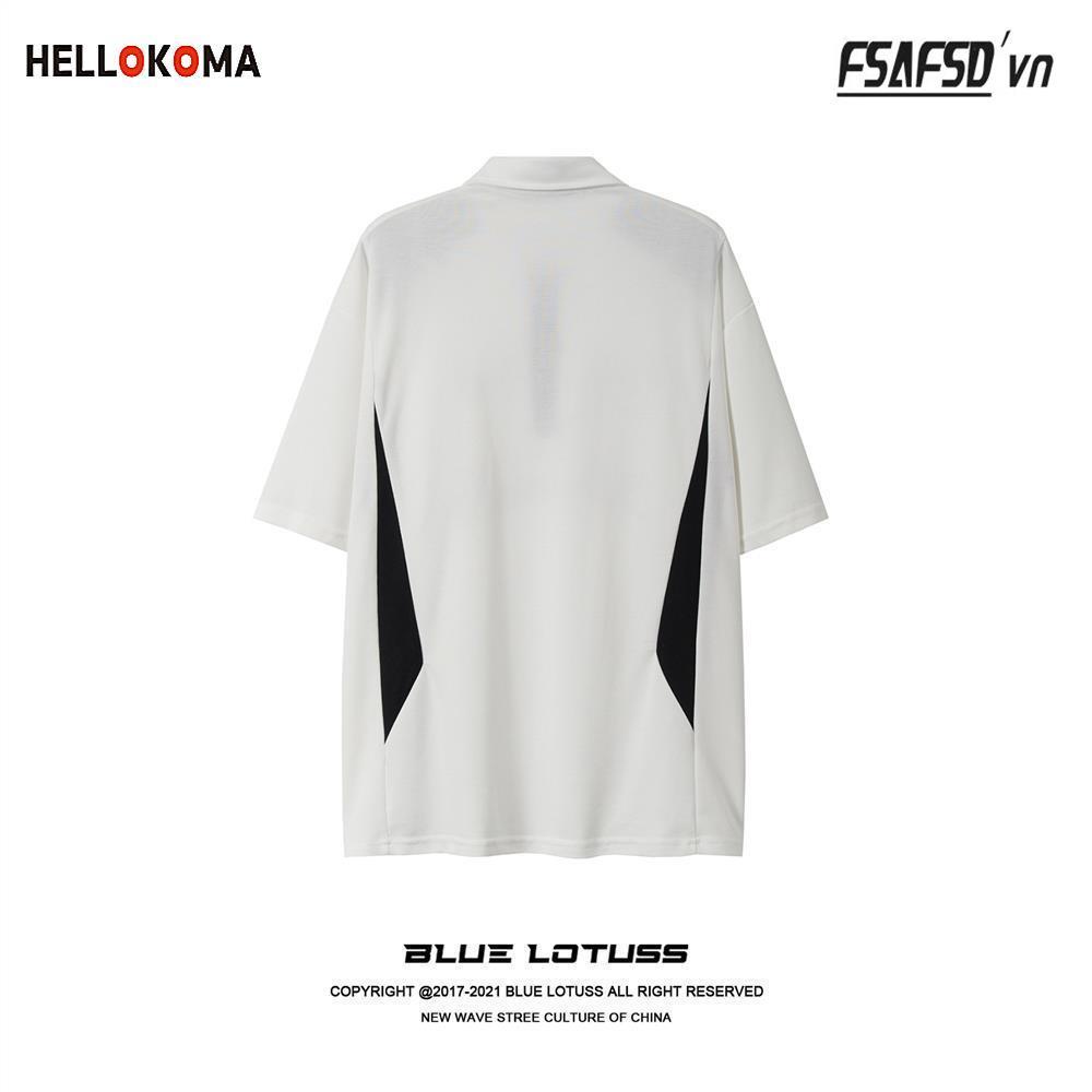 Áo Thun POLO Ngắn Tay Phối Màu In Họa Tiết Thời Trang Mùa Hè Mới Cho Nam