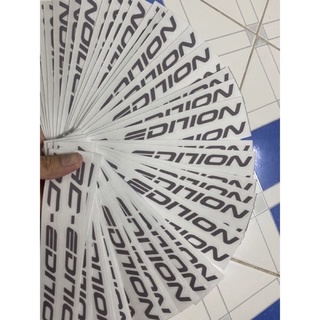 Cặp tem dán Phuộc RC Edition xám decal trong