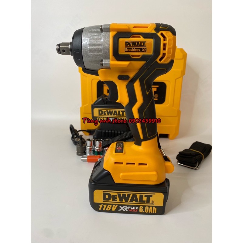 Siết Bulong DeWalt 3 đèn led Siêu Khoẻ kèm phụ kiện