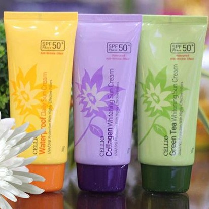 Kem chống nắng Cellio Sun Cream SPF50++ (Tím)