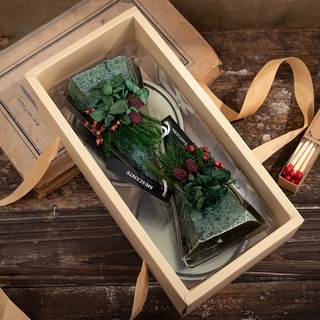 [ SET QUÀ TẶNG] Nến thơm giáng sinh CITA - Hộp 2 nến thơm trang trí, làm quà tặng hình cây thông NOEL có gắn hoa khô