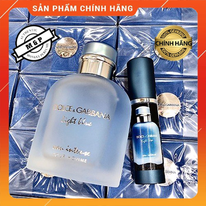 Nước hoa nam cao cấp mini 𝗗$𝗚 𝗟𝗶𝗴𝗵𝘁 𝗕𝗹𝘂𝗲 𝗜𝗻𝘁𝗲𝗻𝘀𝗲 chiết 5ml-10ml-20ml chính hãng - hương thơm tươi mát cho mùa hè