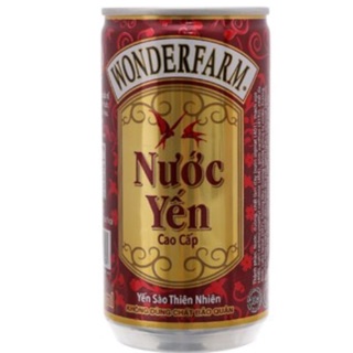 Combo 6 lon Nước yến Wonderfarm Premium lon 180ml