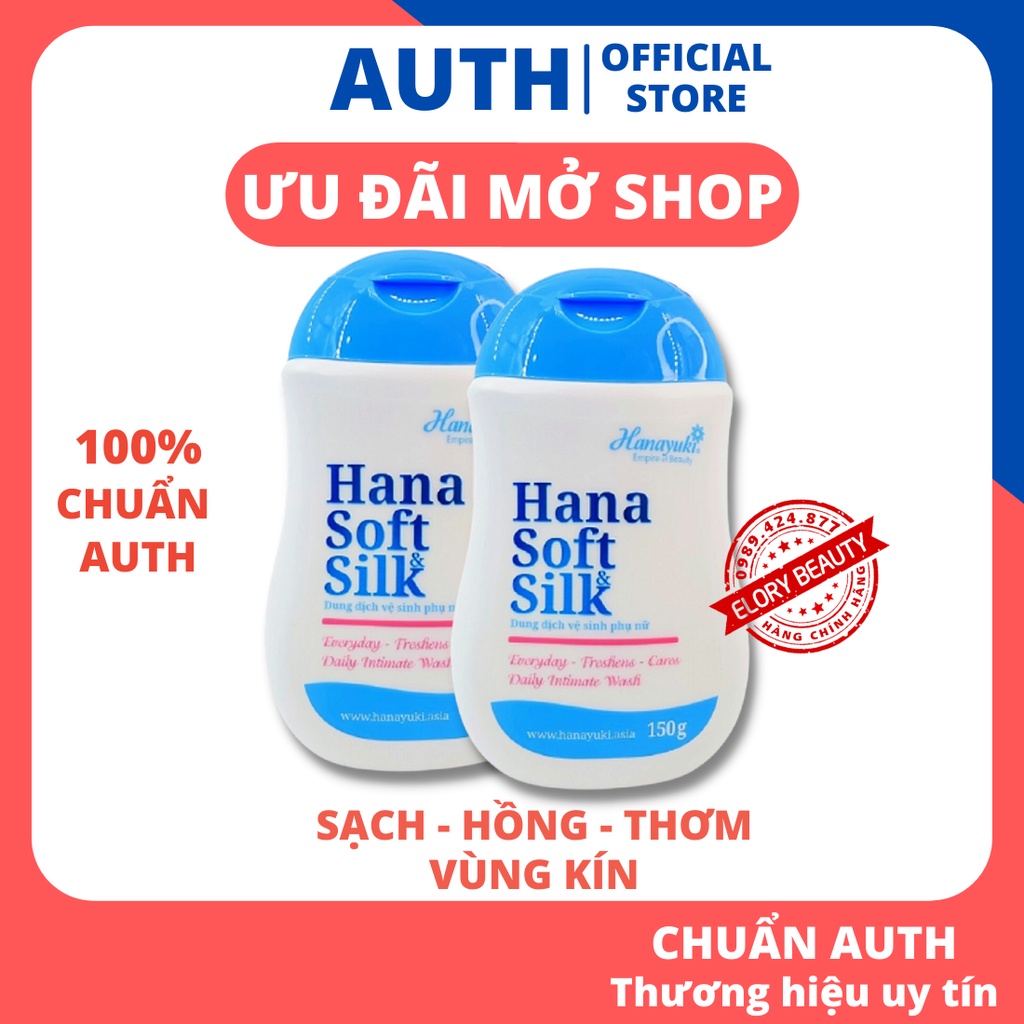 Dung Dịch Vệ Sinh Phụ Nữ Hana Soft Silk CHÍNH HÃNG Làm Hồng Vùng Kín Sạch Khử Mùi Giảm Viêm Ngứa