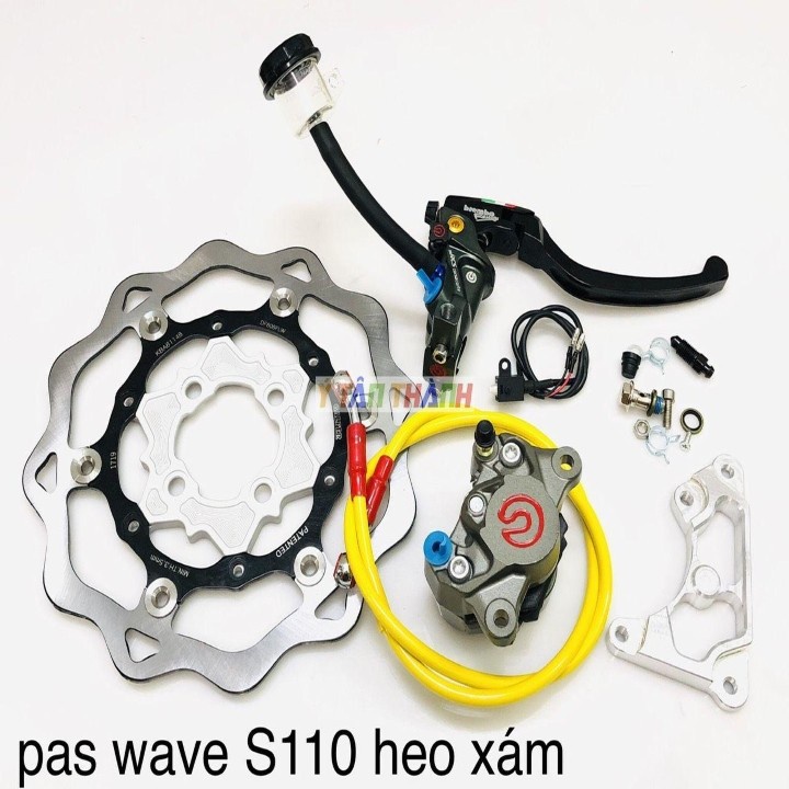 Bộ Đĩa Ktm Heo Rembo Xám Tay Rcs Pas Wave S110 MS1508