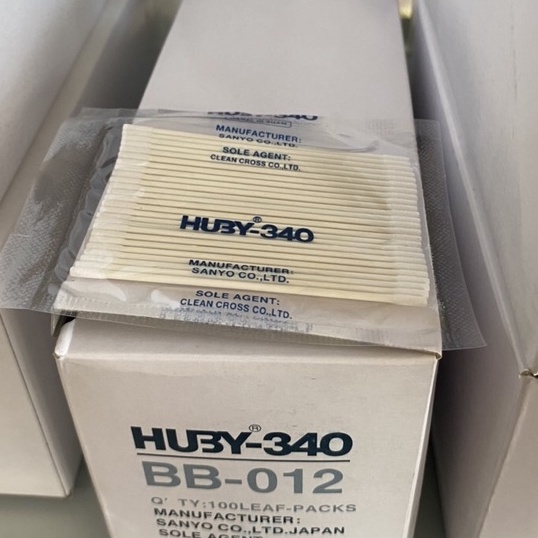 Tăm bông phòng sạch Huby 340 CA002,CA003,BB001,BB002,BB003,BB012,BB013 dùng để vệ sinh bản mạch