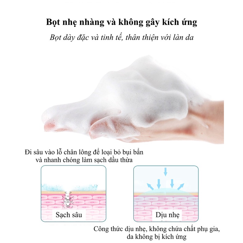 Sữa rửa mặt cho nam SANCY sạch sâu giảm mụn, kiềm dầu, dưỡng ẩm và giữ ẩm cho da, sáng da, thu nhỏ lỗ chân lôngSPT110036