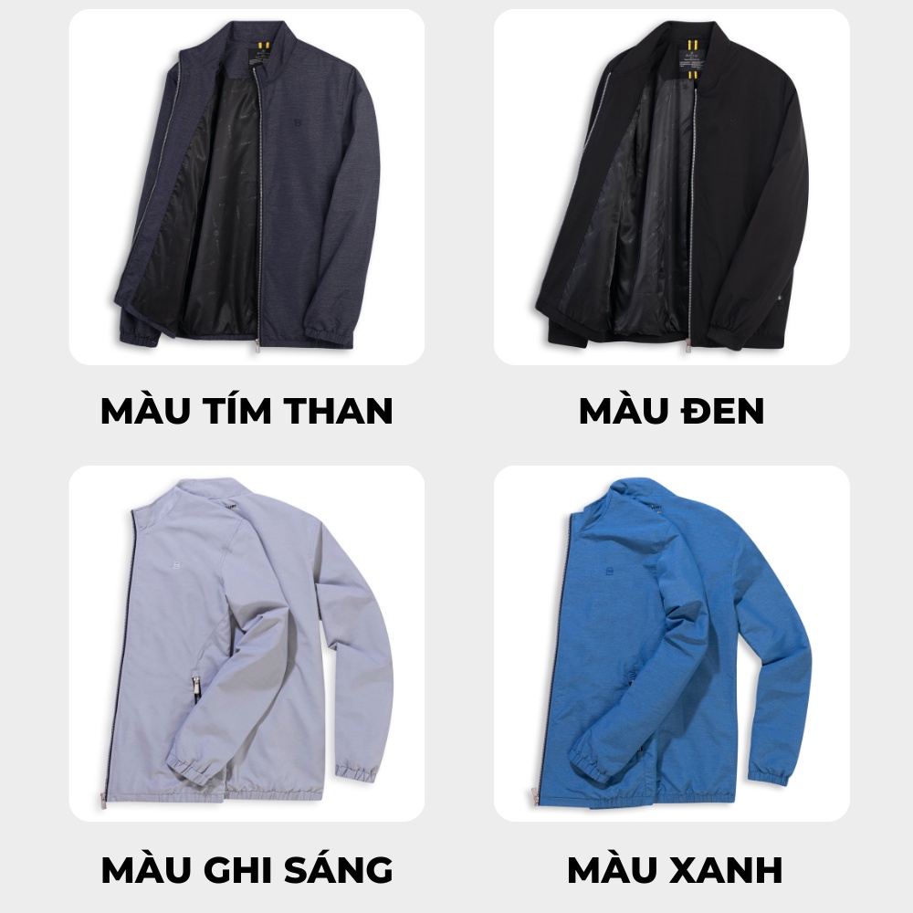 Áo khoác nam bomber Biluxury form suông kháng khuẩn chống nước nhẹ 5AG2T001