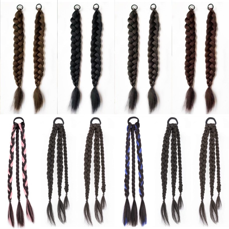 Tép Tóc Giả Kiểu Thắt Bím Thời Trang Cho Nữ