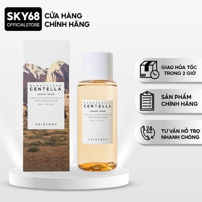 Nước Hoa Hồng Giúp Cân Bằng, Dưỡng Trắng Da Chiết Xuất Rau Má Skin1004 Madagascar Centella Toning Toner 210ml