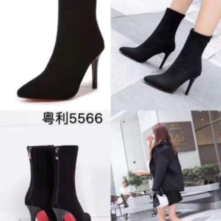 Bốt lửng da lộn gót nhọn
