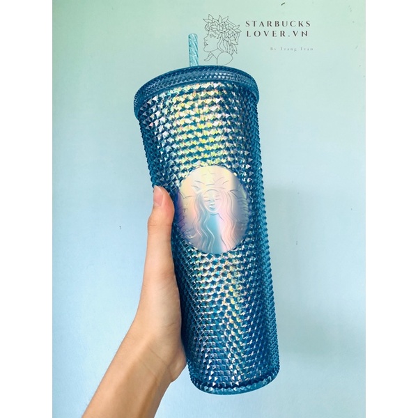 |CHÍNH HÃNG| LY GAI STARBUCKS BLING BLUE SIZE KHỦNG 710ml