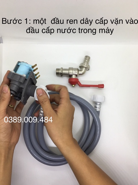 Dây cấp nước máy giặt cửa ngang- cửa đứng 1.5 mét