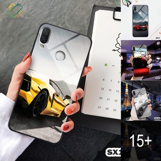 Ốp lưng kính điện thoại Huawei nova 3i in 3D hình siêu xe