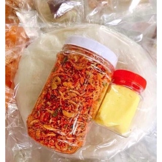 Set bánh tráng phơi sương + Muối tôm hành phi loại ngon