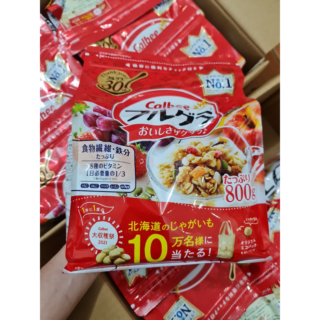 Ngũ cốc Calbee Ăn Kiêng Giảm Cân Nhật Bản mix sữa chua ( 800G )