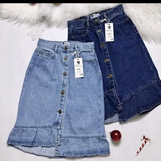 Chân váy jean