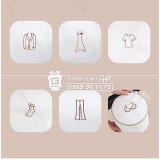 Bộ 6 Túi Giặt Siêu Dày 3 Lớp (4 Túi Hình Chữ Nhật, 1 Túi Bra, 1 Túi Trụ)