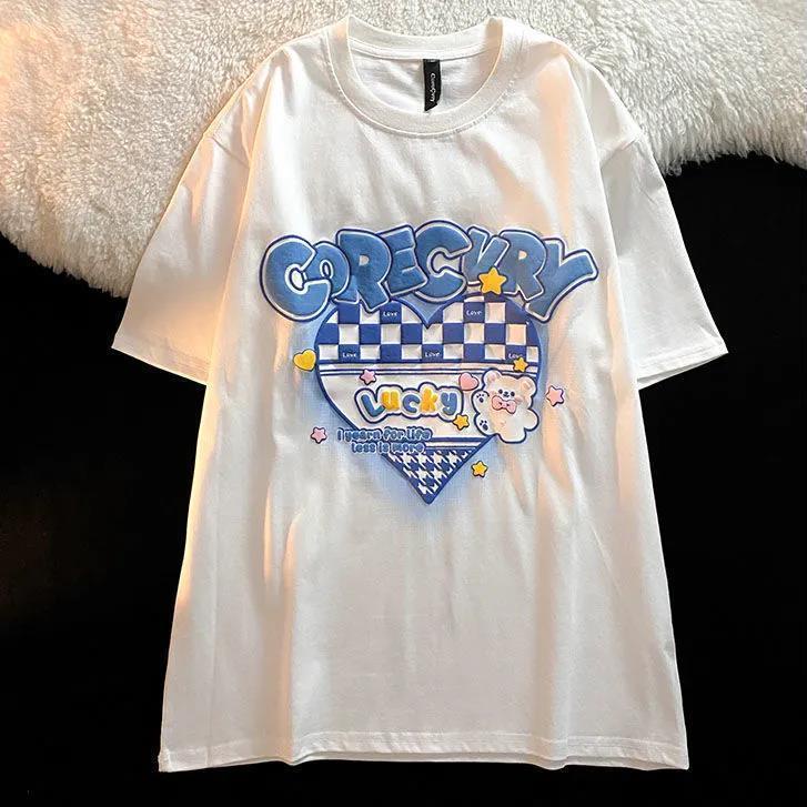 Áo Thun COZOK Ngắn Tay Dáng Rộng Thời Trang Cá Tính Dễ Phối Đồ