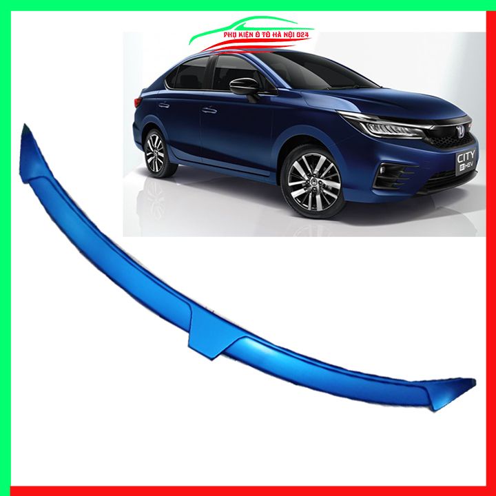 Ốp cản trước cho ô tô City 2021-2022 vân cacbon hai màu xanh, đỏ