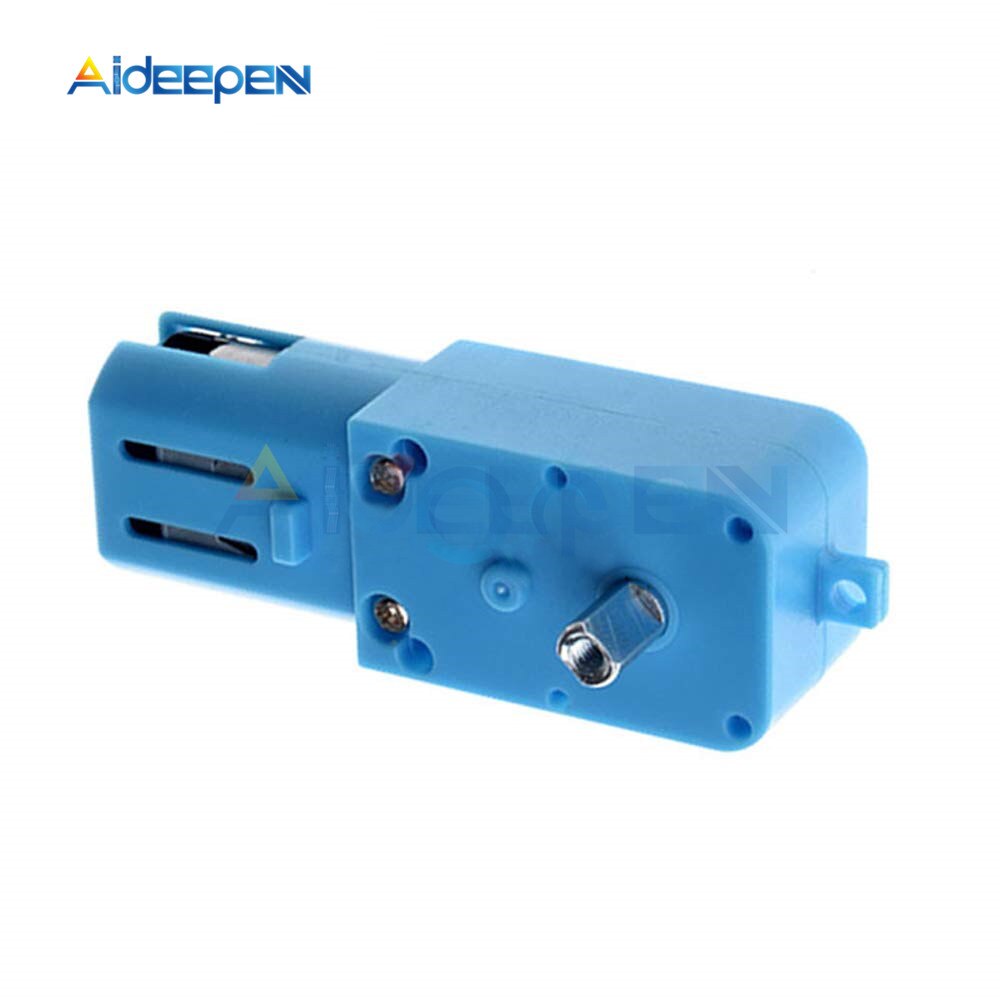 Bánh Răng Mô Tơ Giảm Tốc 1: 90 3v-6v Màu Xanh Dương Chuyên Dụng Cho Robot