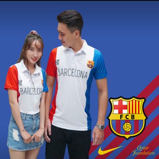 Áo polo cá sấu - polo bóng đá barca thiết kế cực đẹp