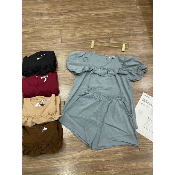 Sét Bigsize Peplum Bèo Ngực (Bigsize 55kg Đến 100kg (M/L/XL/XXL)