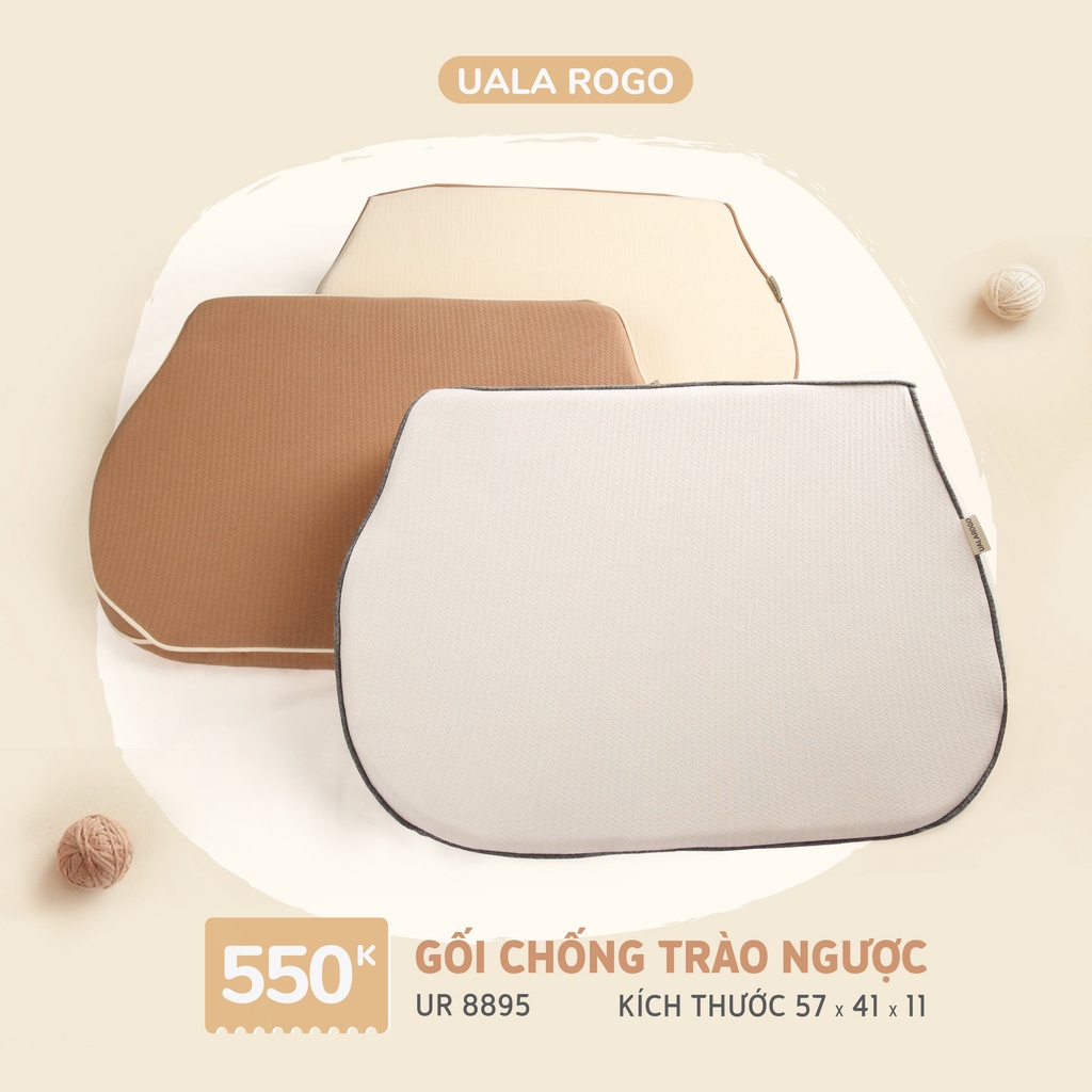 Gối Chống Trào Ngược Uala &amp; Rogo 40x57cm [ UalaRogo ]