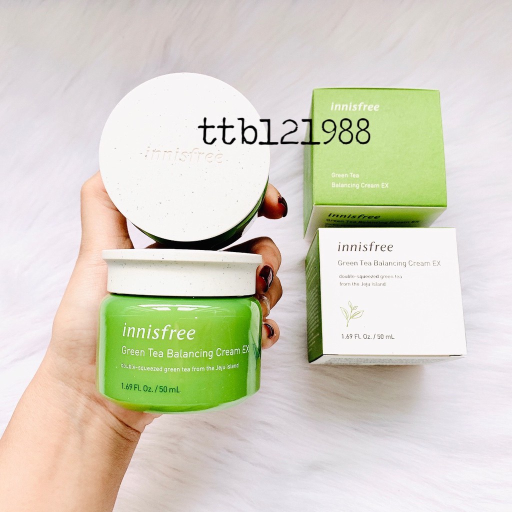 KEM DƯỠNG DA TRÀ XANH INNISFREE GREEN TEA BALANCING CREAM EX