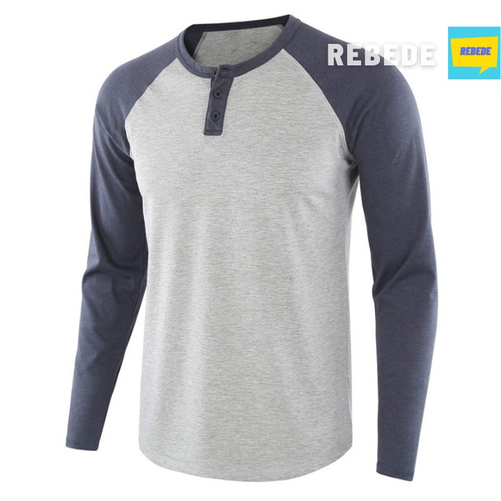 Áo thu nam tay dài phối màu mặc thu đông - thời trang nam 2020 | BigBuy360 - bigbuy360.vn