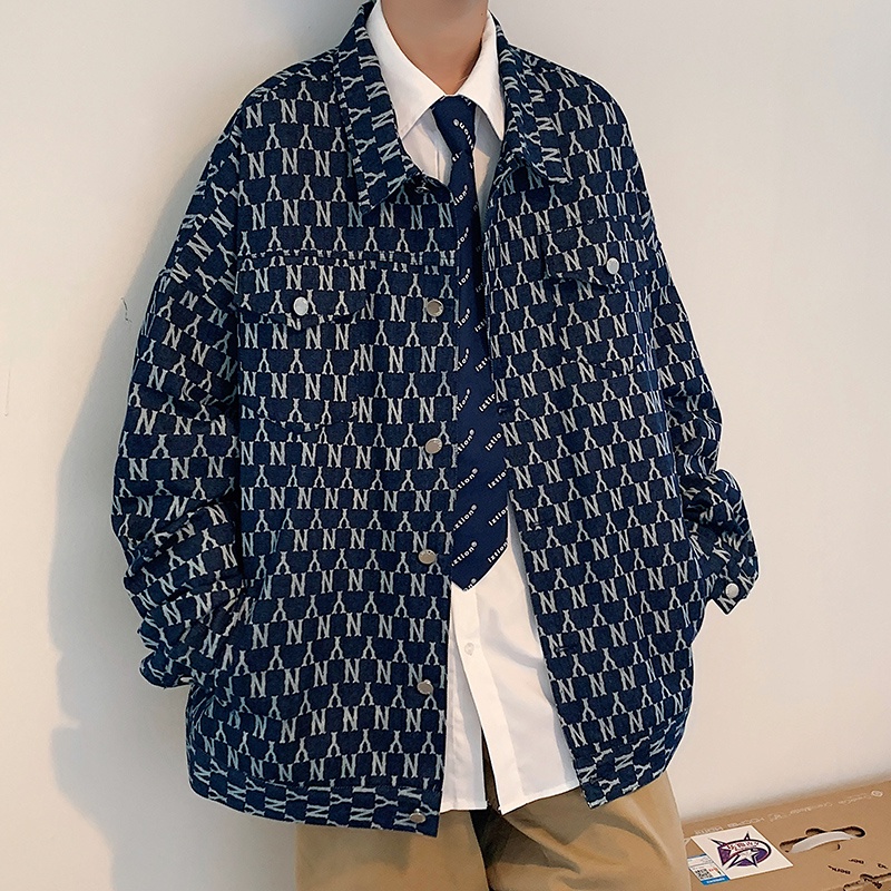 Áo Khoác Jeans Thời Trang Hàn Quốc Cá Tính Cho Nam