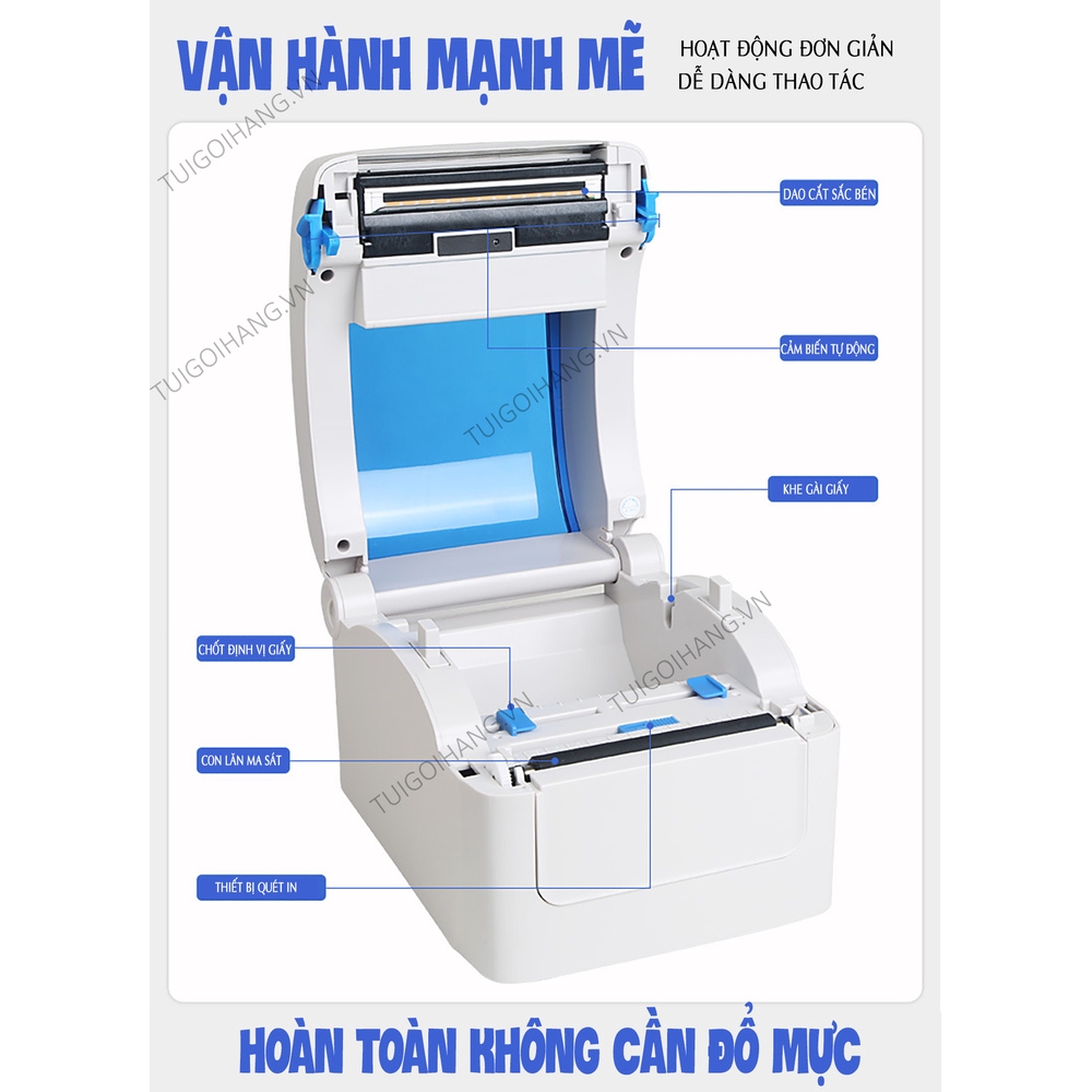 Máy In Nhiệt Gprinter 1324D-S In Tem, In Đơn TMĐT Cho Hệ Điều Hành Win, MacOS