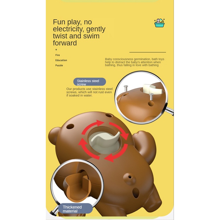 Đồ Chơi Bồn Tắm Hình Vịt Và Gấu Cho Bé