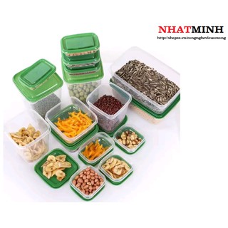 Bộ Hộp Nhựa Đựng Thức Ăn 17 Món Tiện Dụng