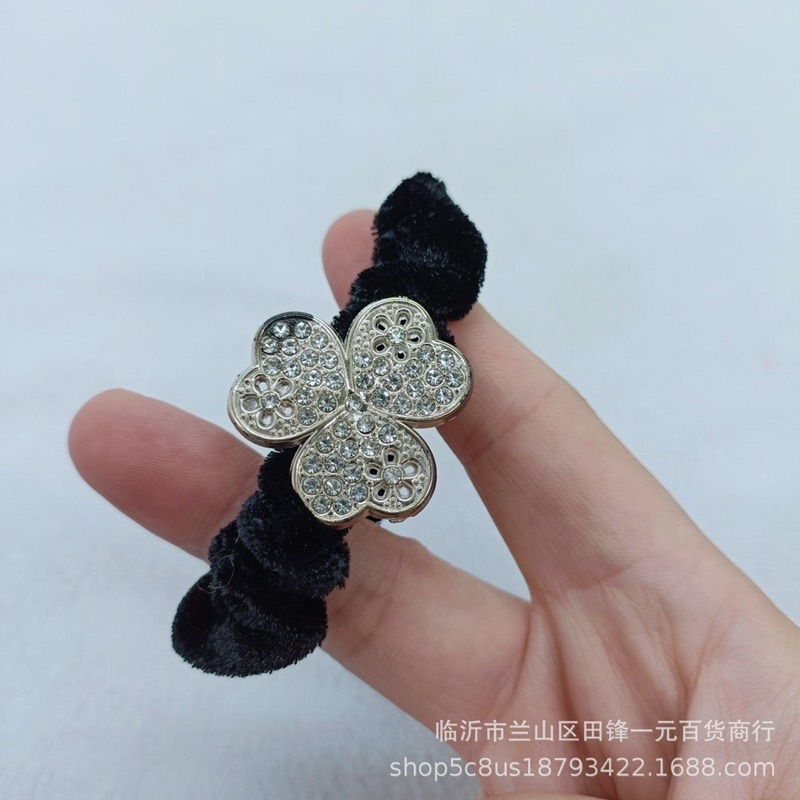 Dây buộc tóc vải nhung đính đá  nhiều hình cho nữ