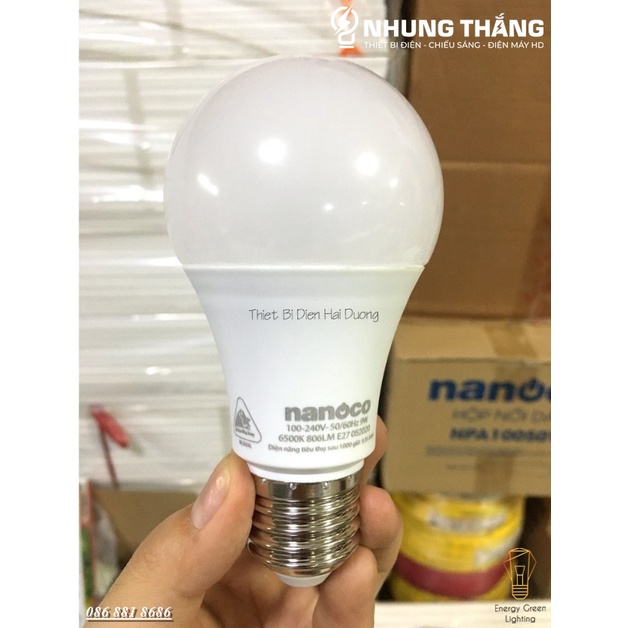 Bóng Đèn Led Bulb Nanoco Công Suất 3w-5w-7w-9w-11w-14w - Ánh Sáng Trắng - Bảo Hành 1 Năm