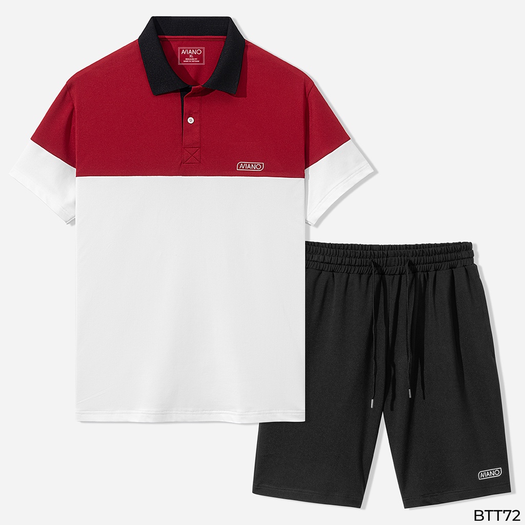 Bộ Quần Áo Thể Thao Nam Phối 2 Màu Kiểu Dáng Phong Cách Thời Trang AVIANO