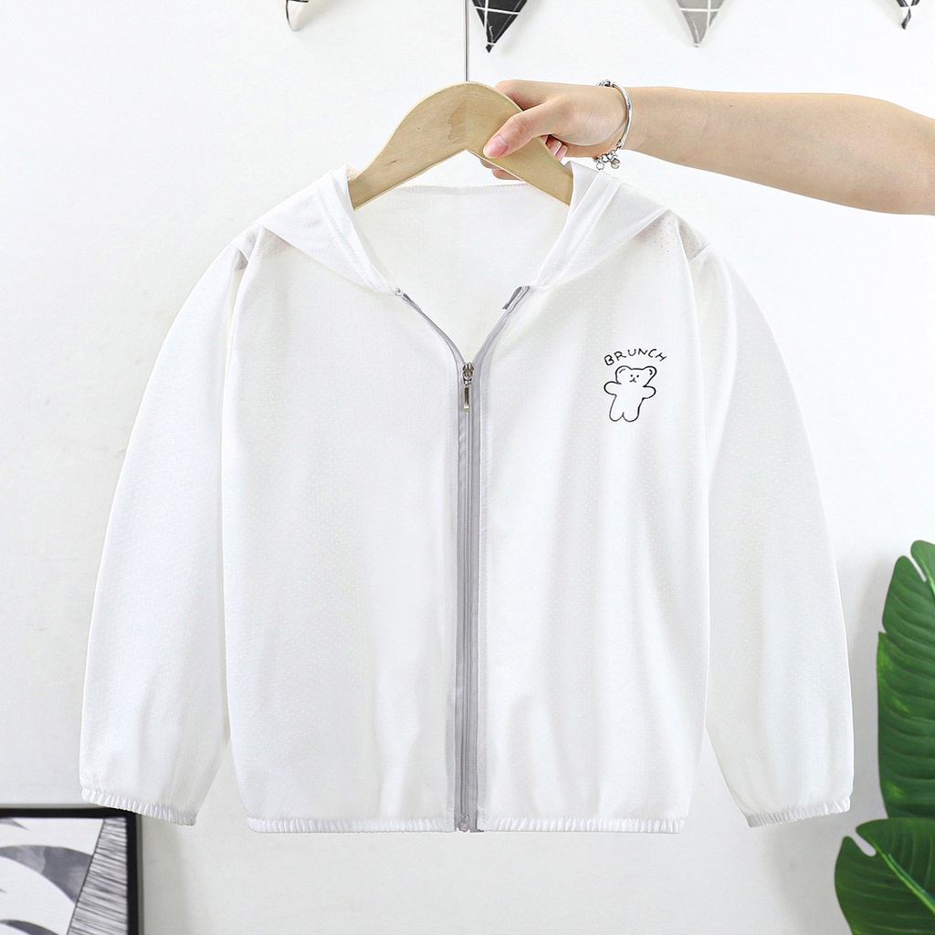 Áo Khoác Chống Nắng Mỏng Thoáng Khí Thời Trang Mùa Hè Dễ Thương Cho Bé