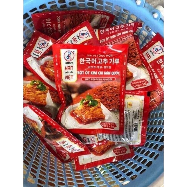 Bột ớt làm kim chi Hàn Quốc chính hãng hàng chuyên dùng gói 105g