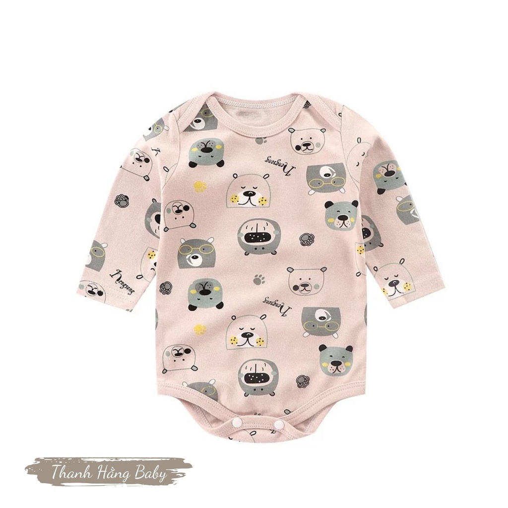 Bodysuit cho bé, body dài tay cho bé trai bé gái Thanh hằng baby 5 - 13 kg