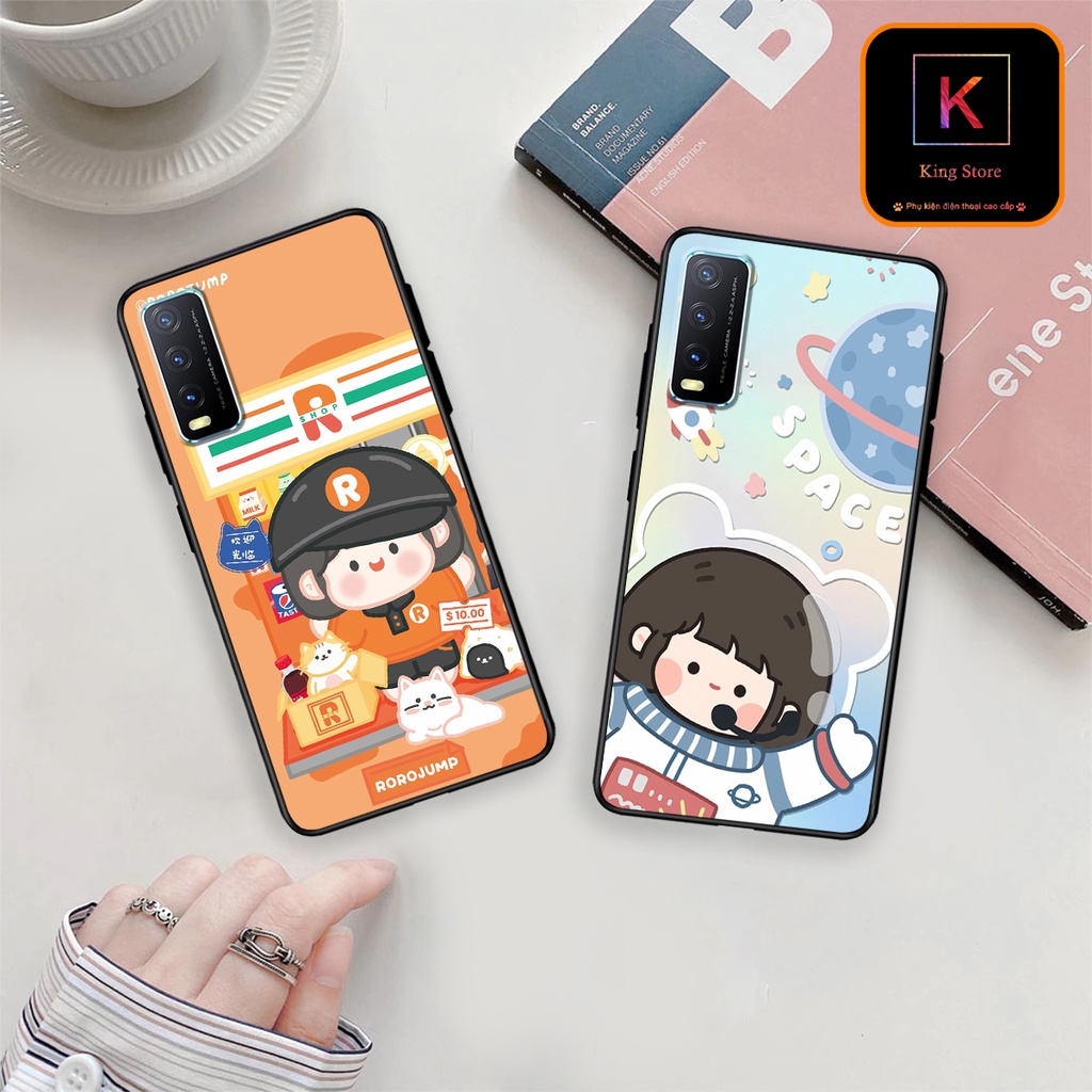 Ốp lưng Vivo Y20 - Vivo Y20s - Vivo Y12s - Ốp lưng in hình Ngân hà &amp; RoroJump siêu đẹp